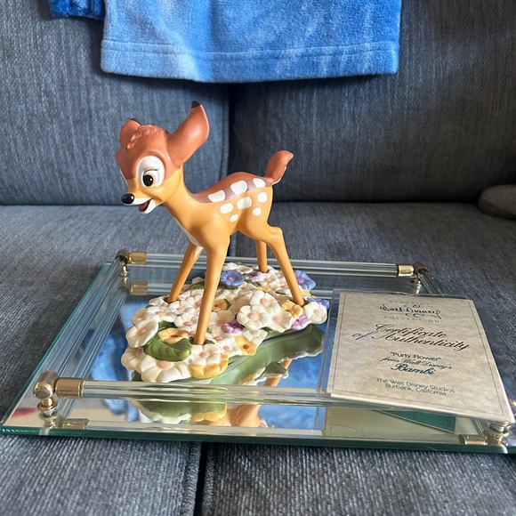 Disney Classics Collection Bambi “Purty Flower” Statue Figurine Vintage Art - Picture 2 of 7